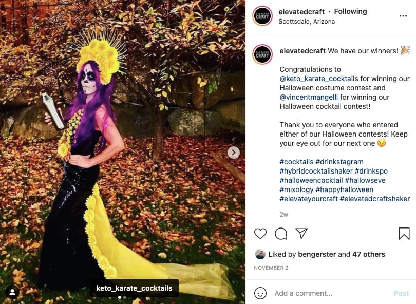 Elevated Craft Halloween costume contest winner