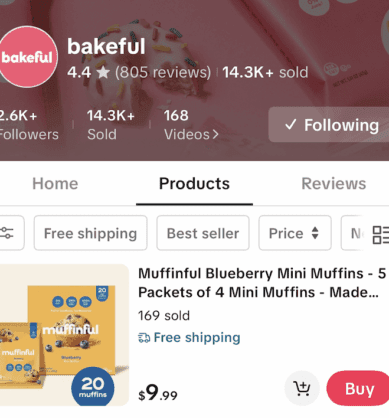 Bakeful TTS Bakeful sells $140k GMV on TikTok Shop