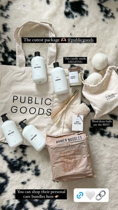 variety of public goods items
