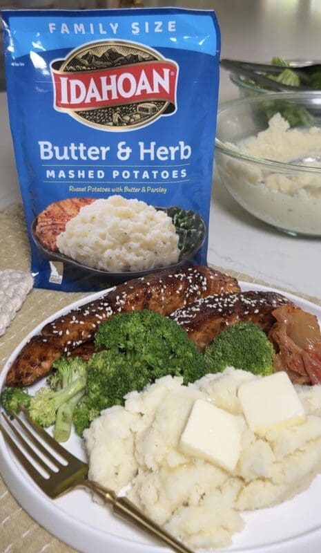 package of idahoan potatoes
