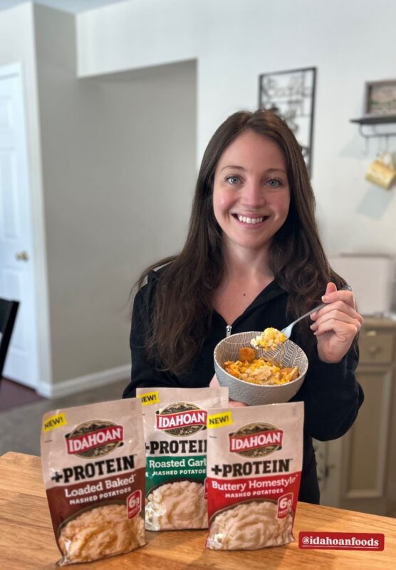 girl with protein potatoes