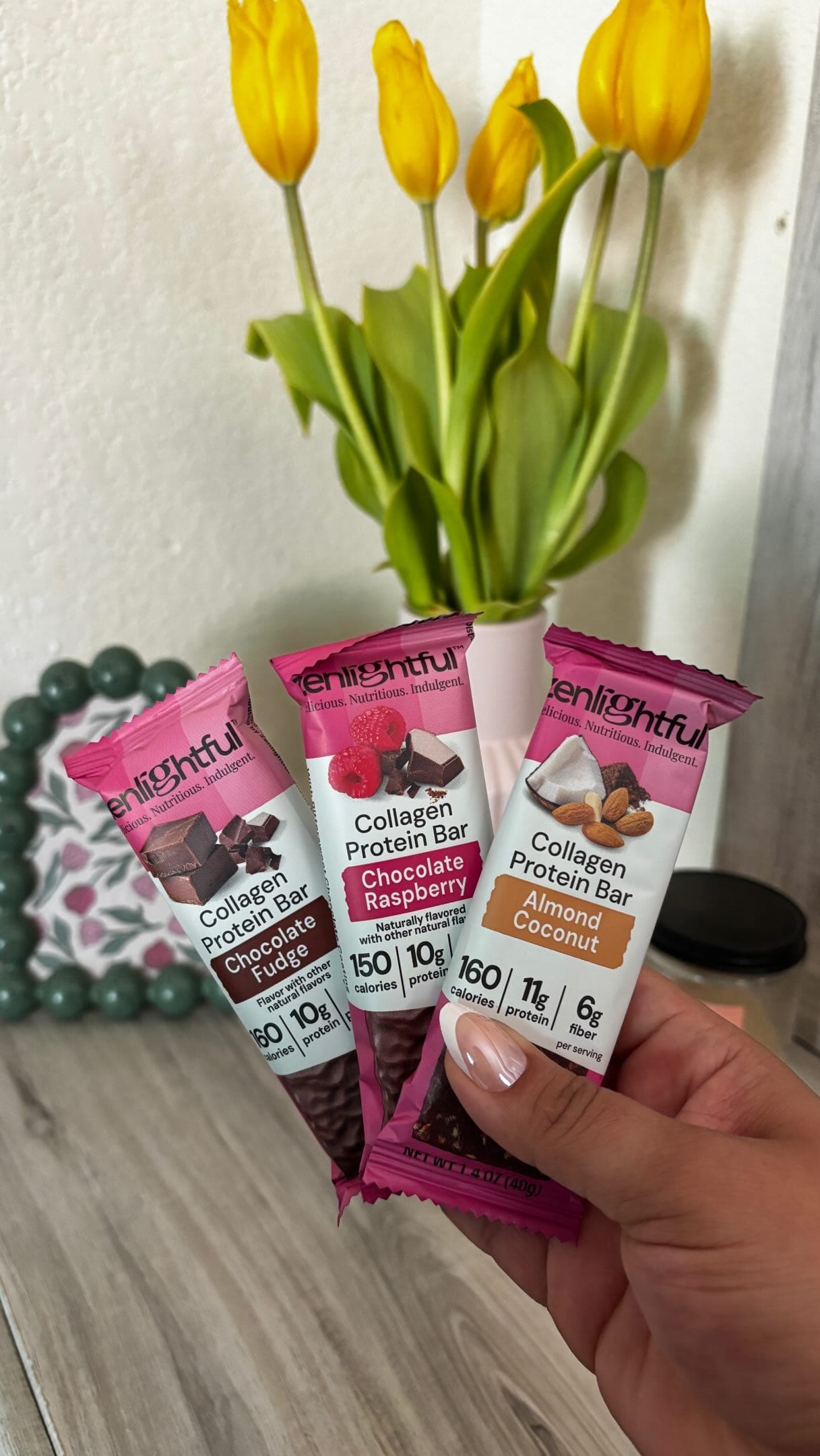 zenlightful products with flowers
